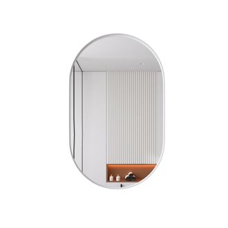 STILVORA Armario Con Espejo Con 2 Estantes Ajustables, Montaje Mural O Empotrado, Marco De Metal Para Ba&ntilde;o, Blanco