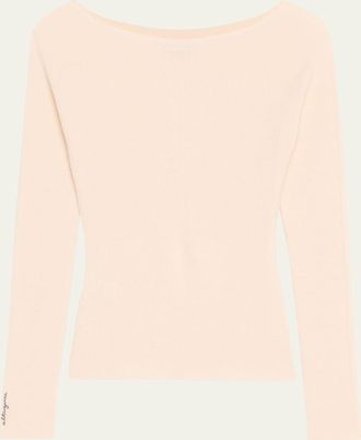 Altuzarra Lee Boat-Neck Long-Sleeve Cashmere Sweater