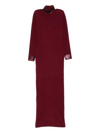 Retrof&ecirc;te Monroe maxi-jurk - Rood