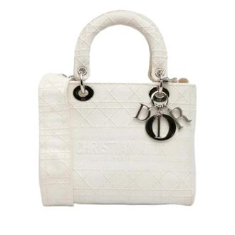 Dior Pre-owned Canvas Handtas - Dames - Pre-owned - Wit - Maat: ONE Size