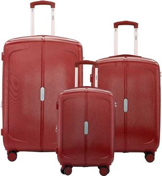 Izod Mateo Travel 3 Piece Luggage Set - Durable ABS Hard Shell with 360&deg; Wheels and Combo Lock