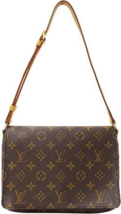 Louis Vuitton Pre-owned Vintage Monogram Shoulder Bag - Dames - Vintage Schoudertas - Bruin - ONE Size - Vintage