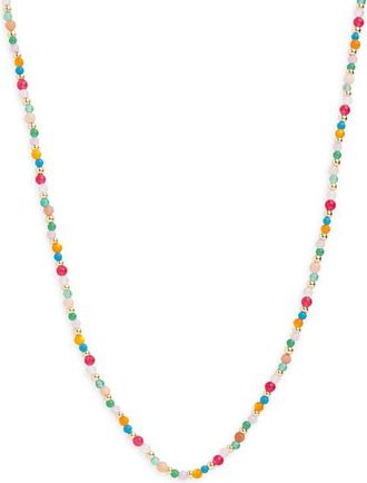 Argento Vivo Multicolor Beaded Necklace in Gold at Nordstrom