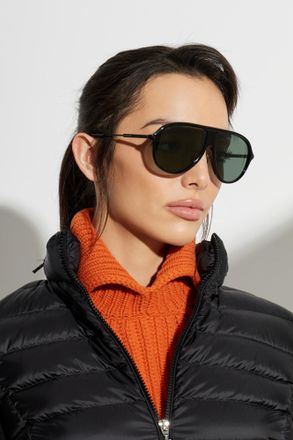 Moncler Glyde Sunglasses, Unisex, Black