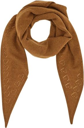 Chlo&eacute; Sciarpa triangolare iconica - - Accessories - Donna - Marrone - ONE SIZE