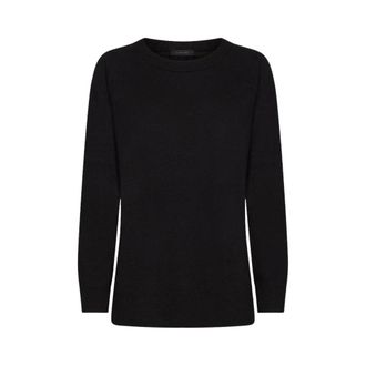 Elena Miro Truien & Vesten, Dames, Zwart, XL, Leer, M094Z0 Pullover