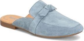 B&oslash;rn Annie Loafer Mule in Light Blue Suede at Nordstrom Rack, Size 11