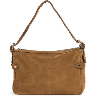 Rebecca Minkoff Chaya Whipstitch Suede Shoulder Bag in Caramel at Nordstrom Rack