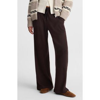 Madewell Waffle Wide Leg Pajama Pant in Molasses at Nordstrom, Size Xx-Large