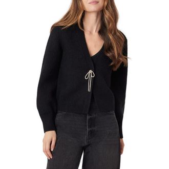 Scotch & Soda Embellished Bow Cardigan in Black Night at Nordstrom Rack, Size X-Small