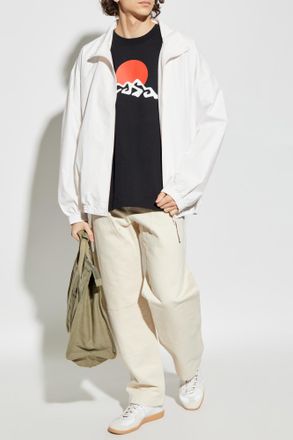 Casablanca T-shirt With Logo, Mens, Black