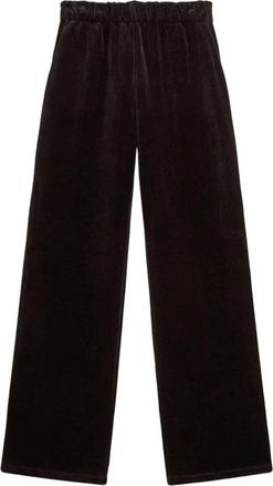 Golden Goose Cotton Wide-Leg Broek - Dames - Wijde Broeken - Zwart - XS - Katoen - Broeken