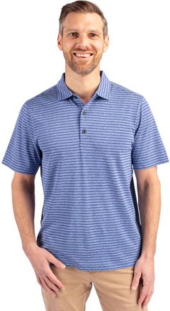 Cutter & Buck Forge Eco Heather Stripe Stretch Recycled Mens Polo