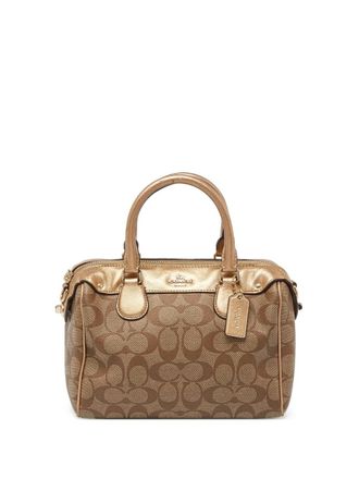 Coach logo-embossed tote bag - Brown