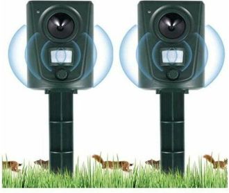 OEM Repelente Ultras&oacute;nico Para Gatos, Perros Y P&aacute;jaros - Resistente Al Agua, Con Estaca De Fijaci&oacute;n Al Suelo - Ideal Para Jardines, Campos Y Viveros