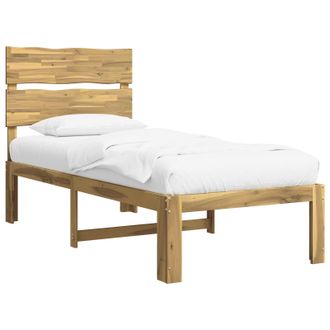 vidaXL Estructura De Cama Individual Con Cabecera Rostock Blanco Vidaxl