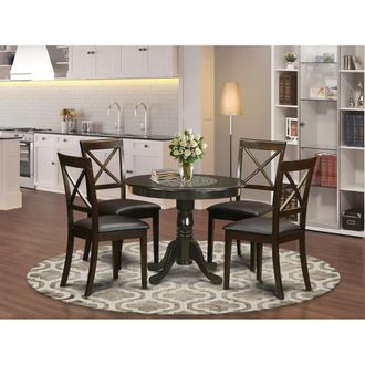 East West Furniture 5 Pc Kitchen nook Dining set-Kitchen Table plus 4 Chairs for Dining room