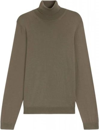 HUGO BOSS Musso Turtleneck - Heren - Coltruien - Groen - L - Wol - Truien & Vesten