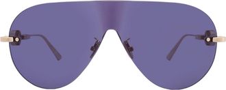 Dior CD CHAIN M2U Blue Shield Ladies Sunglasses CD40161U 10V 00