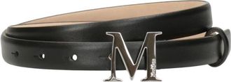 Max Mara M Monogram Riem - Dames - Riemen - Zwart - L - Leer - Accessoires
