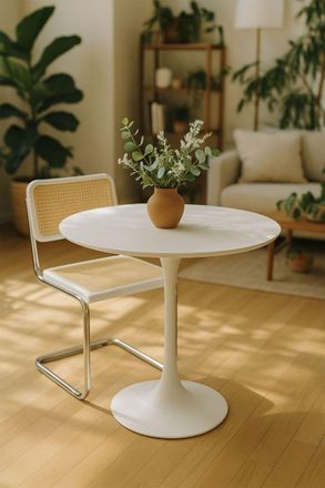 Regalos Miguel Estilo N&oacute;rdico - Mesa Kolio 90 Cm - Blanco