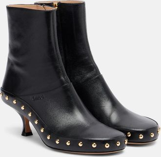 Chlo&eacute; Chlo&eacute; Junie studded leather ankle boots