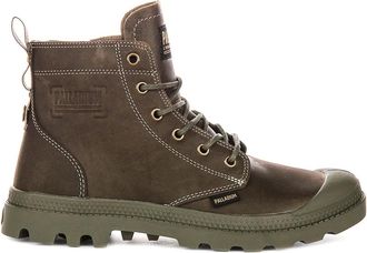 Palladium Lace-up Boots, male, Green, 4 UK, Pampa Zip Lth Boot