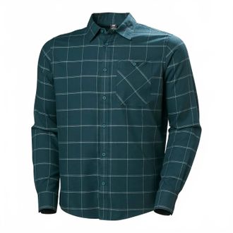 Helly Hansen Mens Aker Flannel Shirt In Cactus Sierra Plaid