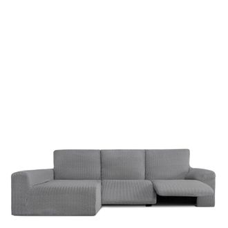 Eysa Funda de sof&aacute; chaise relax biel&aacute;stica izquierda gris 250 - 360 cm
