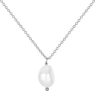 Untamed Petals Lexi Freshwater Pearl Pendant in Silver at Nordstrom