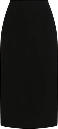 Dolce & Gabbana Double Wool Cr&ecirc;pe Skirt
