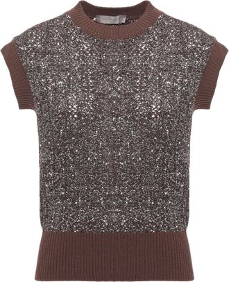 D.exterior Chaleco de Lana - Knitwear - Mujer - Marr&oacute;n - XS