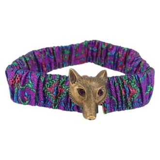 Gucci Pre-owned Belts, female, Purple, Size: ONE SIZE Pre-owned Suede Belt