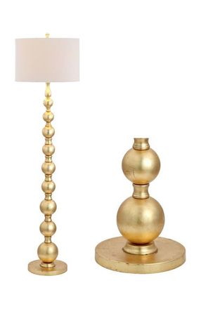 Jonathan Y Designs Adriana 62.5 Contemporary Transitional Metal LED Floor Lamp, Gold Painting at Nordstrom