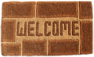 Imports Decor Imports Decor Printed Coir Doormat, Welcome, 18-Inch by 30-Inch