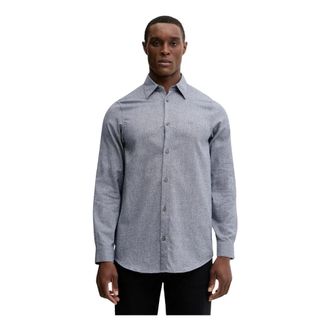A|X Armani Exchange Katoenen Shirt - Heren - Casual Overhemden - Blauw - S - Katoen - Overhemden