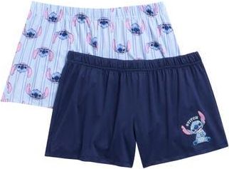 Disney Lilo & Stitch 2-Pack Assorted Pajama Shorts in Blue at Nordstrom Rack, Size X-Large