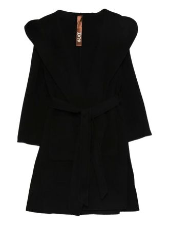 Glox belted coat - women - Fabric - 40 - Black