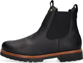 Panama Jack Heren Chelsea Boots Burton Igloo - Heren - Chelseaboots - Zwart - 43 EU - Wol - Schoenen