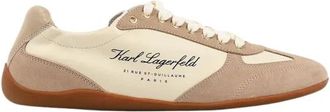 Karl Lagerfeld Altia Sneakers - Dames - Sneakers - Beige - 39 EU - Leer - Schoenen