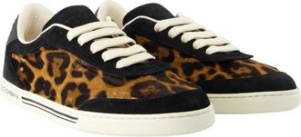 Dolce & Gabbana Womens Bassa Sneaker Black Calfskin
