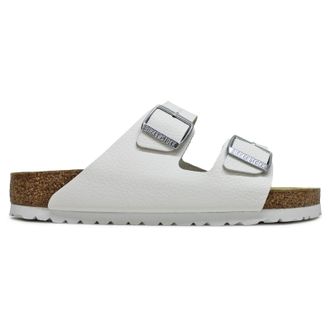 Birkenstock Arizona BS Natural Leather Unisex Comfort Sandals - White - Size:UK 10.5