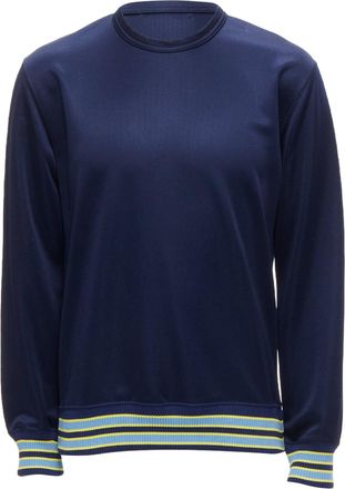 Comme Des Gar&ccedil;ons COMME DES GARCONS Homme Deux 2018 yellow rib navy football jersey sweatshirt M