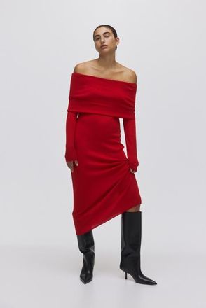 H&M Off-the-shoulder Dress in Red at Nordstrom, Size Xx-Large