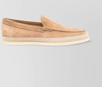 Tod's suede slip-on loafers