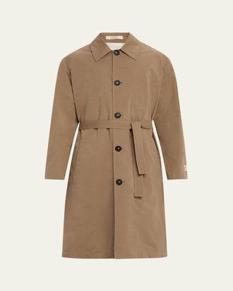 Massimo Alba Mens Mustang Belted Rain Coat