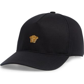 VERSACE ヴェルサーチ キャップ メデューサ ブラック ホワイト