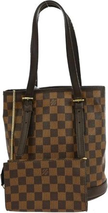 Louis Vuitton Pre-owned Tote Bags, female, Brown, Size: ONE SIZE Louis Vuitton Vintage Damier Ebene Bucket GM Bag