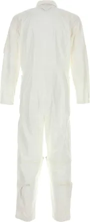 Prada Mens Cotton Jumpsuit White Pant Suits