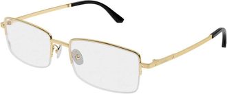 Cartier Santos Eyeglasses - Heren - Brillen - Geel - 54 MM - Accessoires